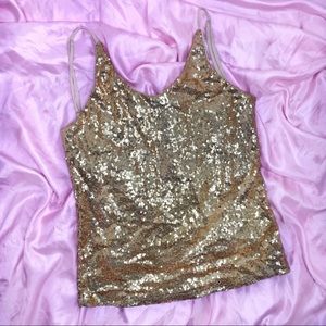 Gold Sequin Cami